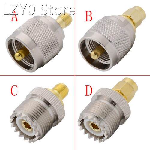1Pcs UHF-SMA Connector UHF SO-239 PL-259 Male Female to SMA