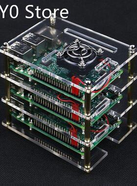 3 Layer Raspberry Pi 4 Model B Acrylic Case Clear Box Cover