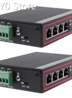 2X 5-Port RJ45 10/100M Ethernet Desktop Switch Hubs Network
