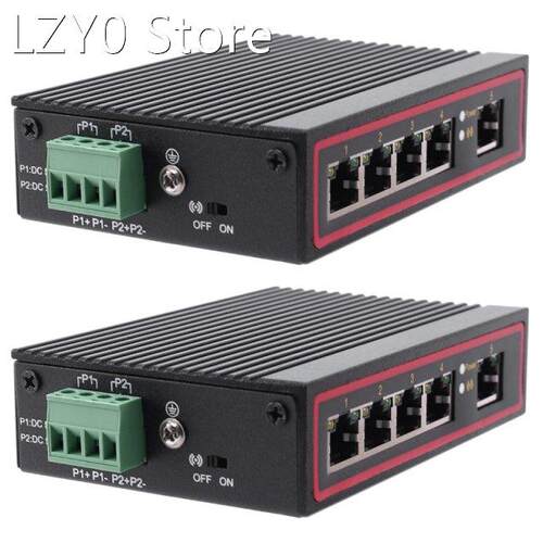 2X 5-Port RJ45 10/100M Ethernet Desktop Switch Hubs Network