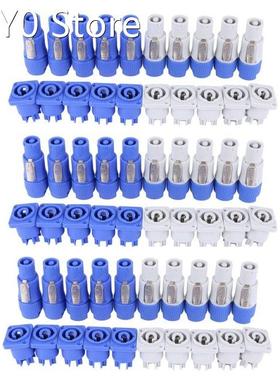 30 Set PowerCON Type A NAC3FCA+NAC3MPA-1 Chassis Plug Panel