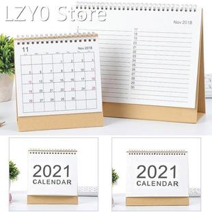 2021 Simple Desktop Calendar English Coil Daily Monthly Plan