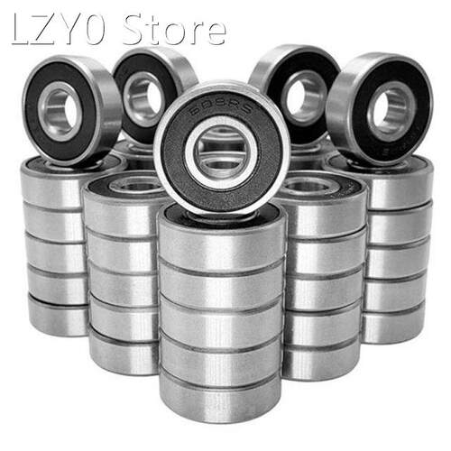 100Pcs/Set 608RS Ball Bearing ABEC-5 8X22X7 mm Deep Groove C