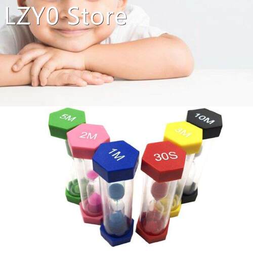 6 Colors 1/3/5/10/15/mins 30 Seconds Hourglass Timer Sandgl