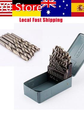 25Pcs/Set HSS High Speed Steel Drill Bits Set Tool Straight
