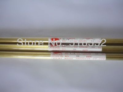 1.0mmx400mm Ziyang Brass Electrode Tube for EDM Drilling Ma