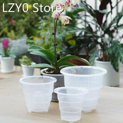 Resin Mesh Pot Clear Orchid Flower Vegetable Planting Contai