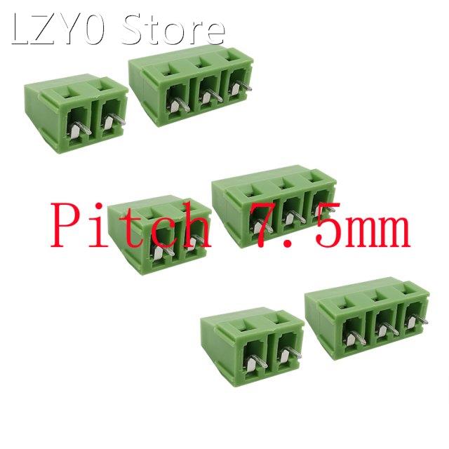 10Pcs KF128 7.5mm Pitch 2P 3Pin PCB Screw Terminal Blocks Co