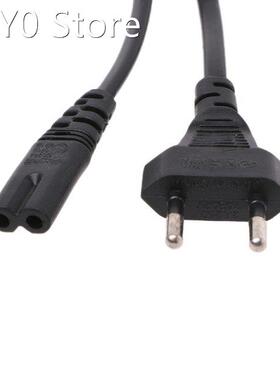2-Prong Pin AC EU Power Supply Cable Lead Wire Power Cord Fo