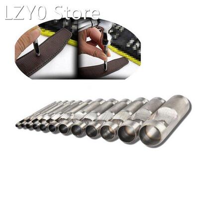 10 Pcs/Set Leather Punch Hollow Set Hole 1-10mm Craft Punche
