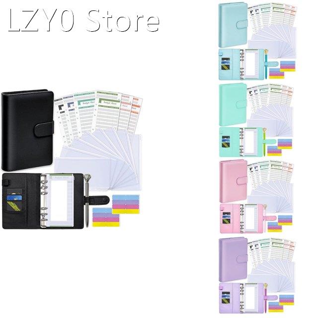 Notebook Cash Envelopes For Budgeting,A6 PU Budget Binder, F