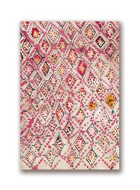Vintage Pink Rug Art Prints Boho Wall Decor Eclectic Poster
