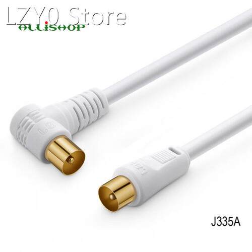 Right Angle TV 9.5mm Male to TV Male Coaxial Cable Flylead A