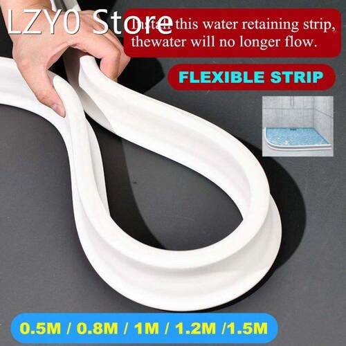 None Slip Bathroom Water Stopper Flood Barrier Rubber Dam Si