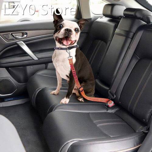 1pc Pet Car Seat Belt Adjustable Dog Seat Belt Reflective Sa