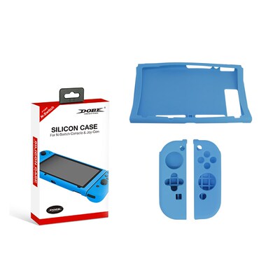Silicon Case for Nintendo Switch Consoles and Joy Con Blue