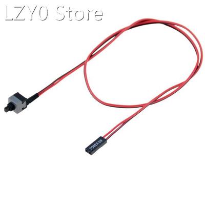 10pcs/lot 50cm Long Power Button Switch Cable for PC Switche