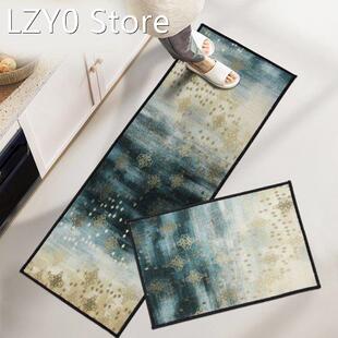 Kitchen Printed Non-Slip Carpet Kitchen Rug Soft Absorbent C
