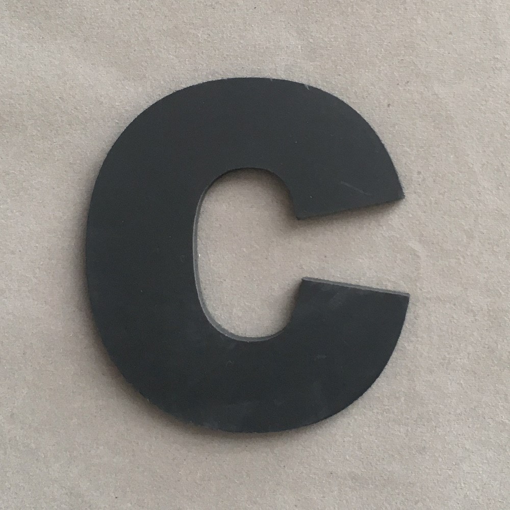 DIY 3D Black Lowercase English Letters Wall ers Living Room