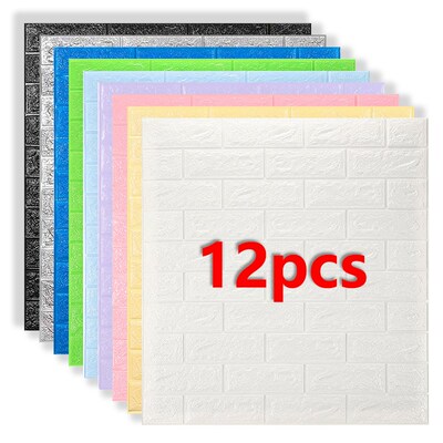 3D Wall ers Imitation Brick Bedroom Decor Panel Self-adhesiv