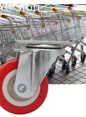 4PCS PVC Chair Caster Wheels For Supermarket Shopping Trolle