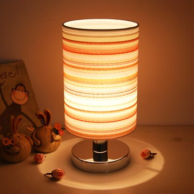 Fabric Bedside Lamp Bedroom Light Decoration Light Abajur Mo