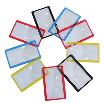 1pc Protable 3X Magnification Magnifier Full Page Reading Ai