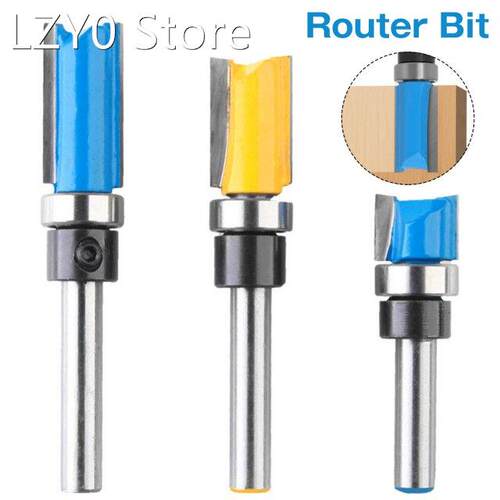 3Pcs Pattern Flush Trim Router Bit Carbide Router Bit Set 1/