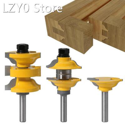 3PCS 8MM Shank Entry Interior Tenon Door Router Bit Set Oge