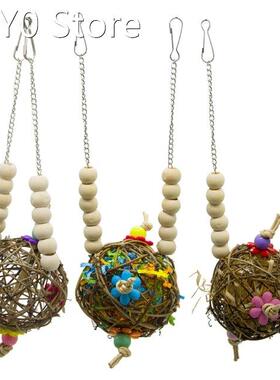 2022 New Parrot Shredding Toys Parakeet Chewing Toy Cage Shr