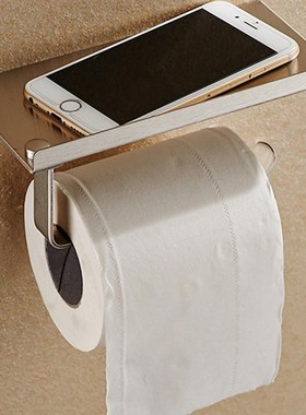 Bathroom Toilet Roll Paper Holder Wall Mount Stainless Stee