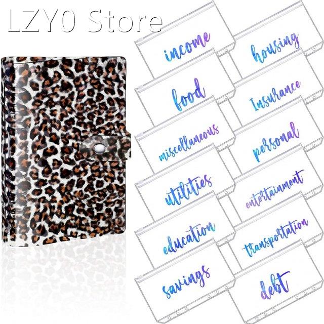 PVC Notebook Cover Planner Budget Binder Organizer 6 Round R