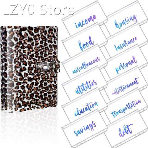 PVC Notebook Cover Planner Budget Binder Organizer 6 Round R