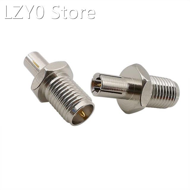 2Pcs/lot Silver RP SMA Female to TS9 Male RF Coaxial Adapter