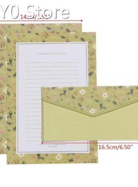 Creative Beautiful Letter Paper Envelope Floral Cute Cartoo