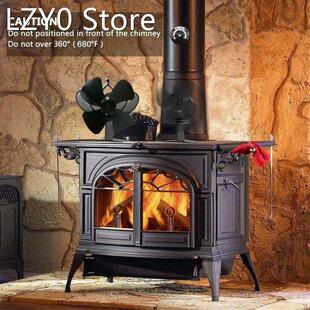 Stove Fan Log Blades Burn Wood Fireplace Power Thermal