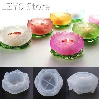 3D DIY Lotus Water Lily Shape Silicone Mold Epoxy Resin Jewe