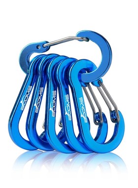 Booms Fishing CC1 6Pcs Aluminum Alloy Carabiner Keychain Out