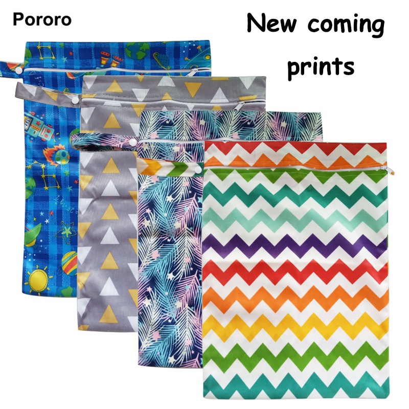 30*40cm PUL printed single pocket diaper bag, waterproof we