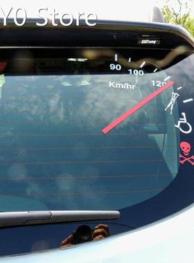 Speeding Safe Warning Funny Speedometer Cluster Pattern Car
