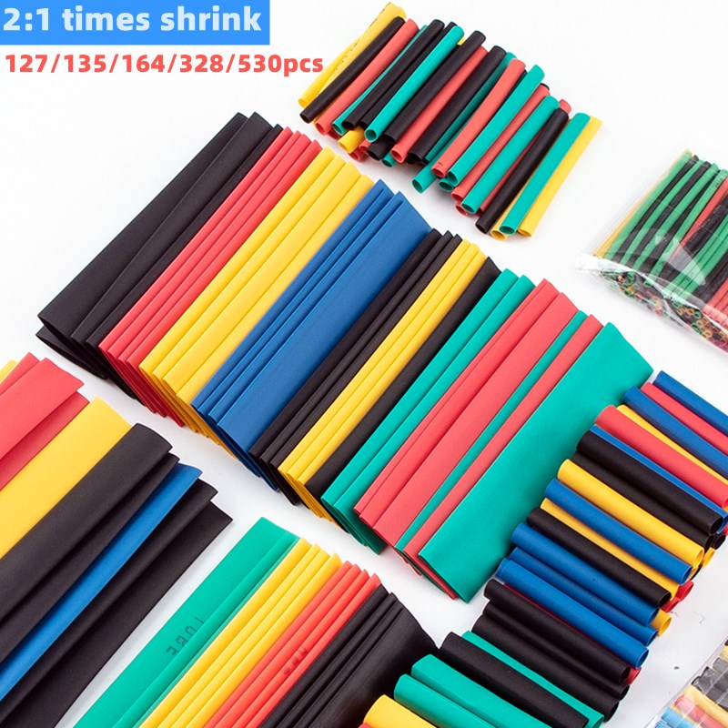 127/135/164/328/530pcs 21 shrinkable insulation heat shrin
