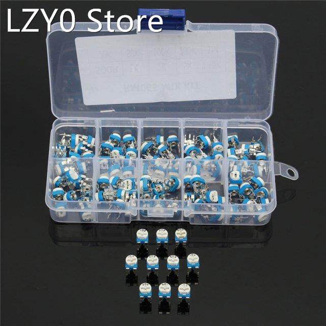 Wholesale Resistors Trimmer Pot 100pcs10 Values 500ohm-1M Fi