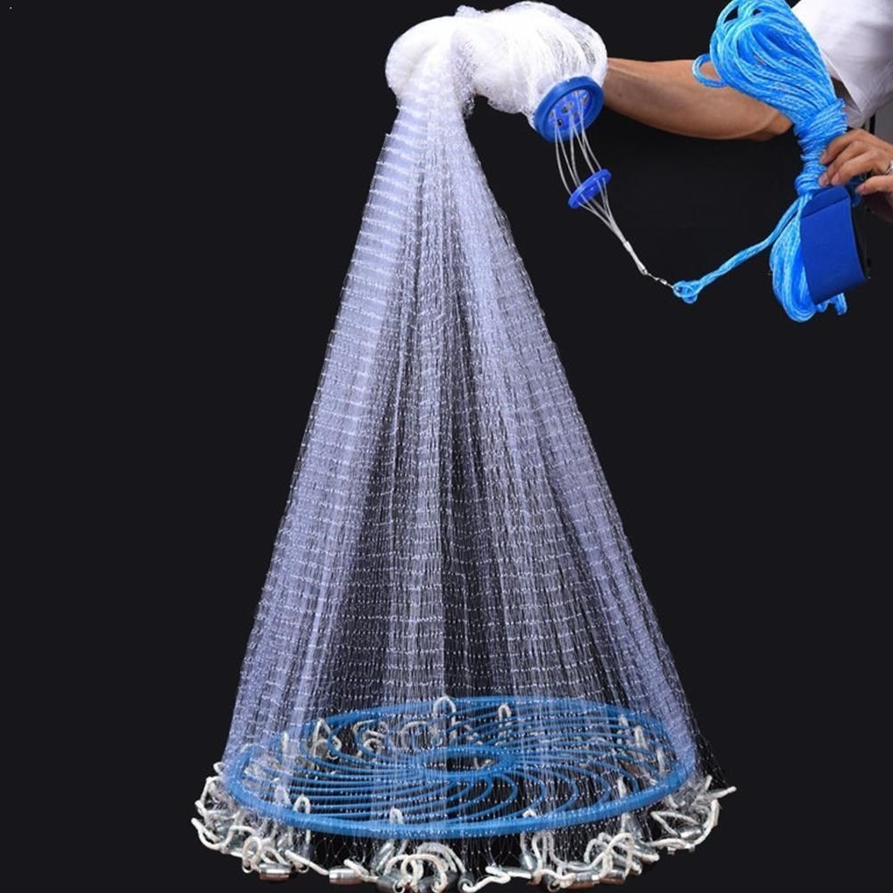 Hand Throw Net American Style Finefish Cast Net Fishing Outd