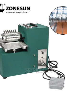 ZONESN V04 Leather Strip Belt Strap Cutting Machine with Edg