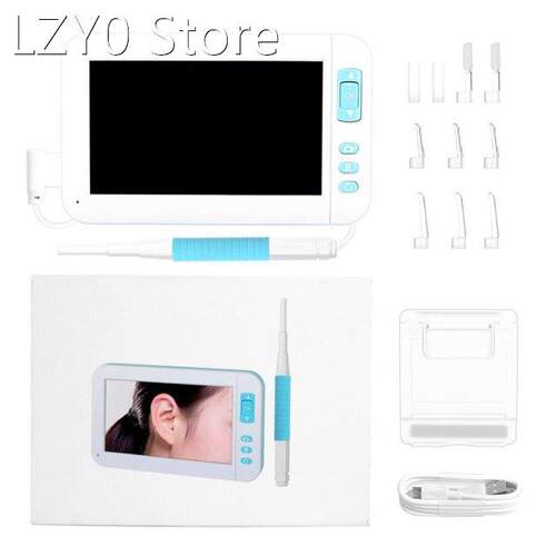 Portable Smart Video Otoscope 3.9mm Visual Ear Wax Removal E