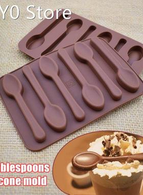 Six-spoons Chocolate Mould Diy Cake Decoration Topper Mold B
