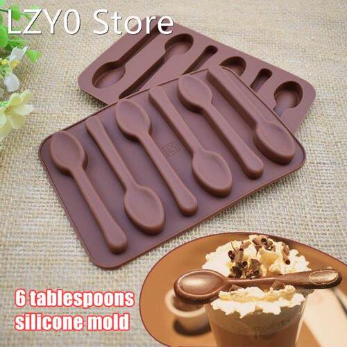 Six-spoons Chocolate Mould Diy Cake Decoration Topper Mold B