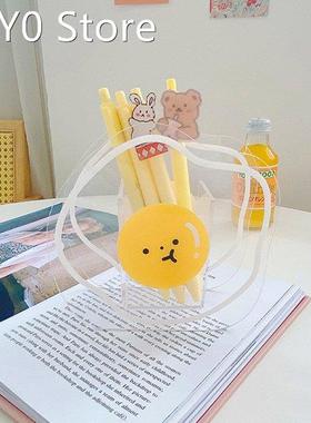 Acrylic Pen Holder Desktop Organizer Creative Cute Bear Bunn