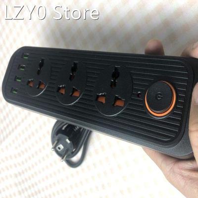2 Round Pin EU Plug Electrical Socket 4 Smart USB Socket Ele