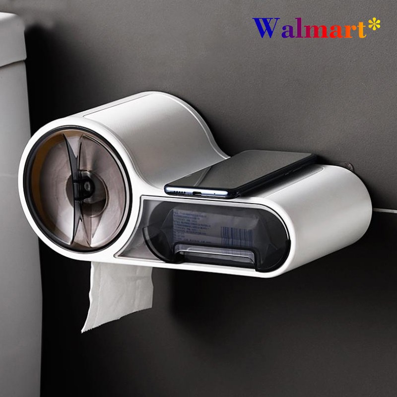 Multifunctional Free Punching Tissue Box Toilet Paper Holde